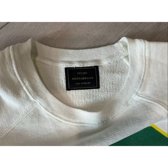 NWOT Free People Retro Brand Varsity Sweatshirt - Picture 11 of 12